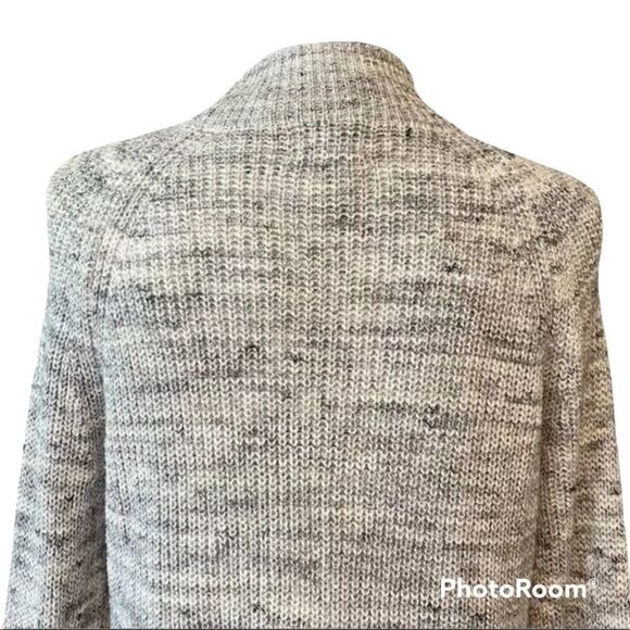 Caslon space dye sweater grey/ivory combo NWT XS - Picture 6 of 7
